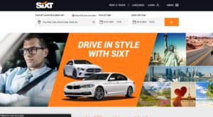 Sixt Car Rental Singapore Homepage