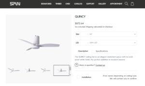 Spin Quincy 52″ Ceiling Fan