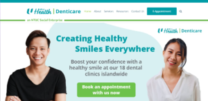 NTUC Health' Homepage