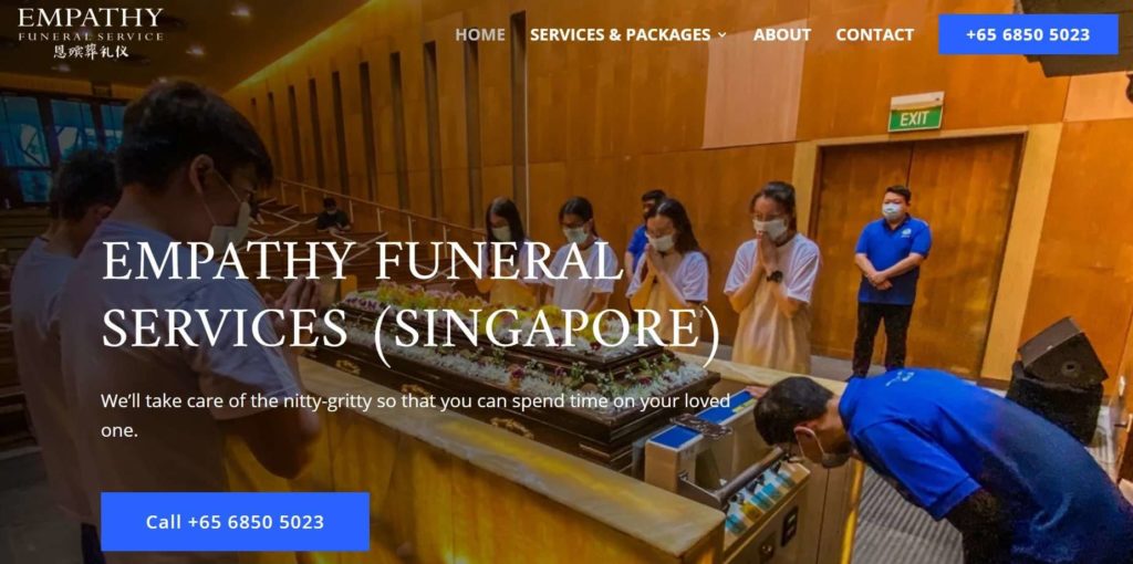 Empathy Funeral Services' Homepage
