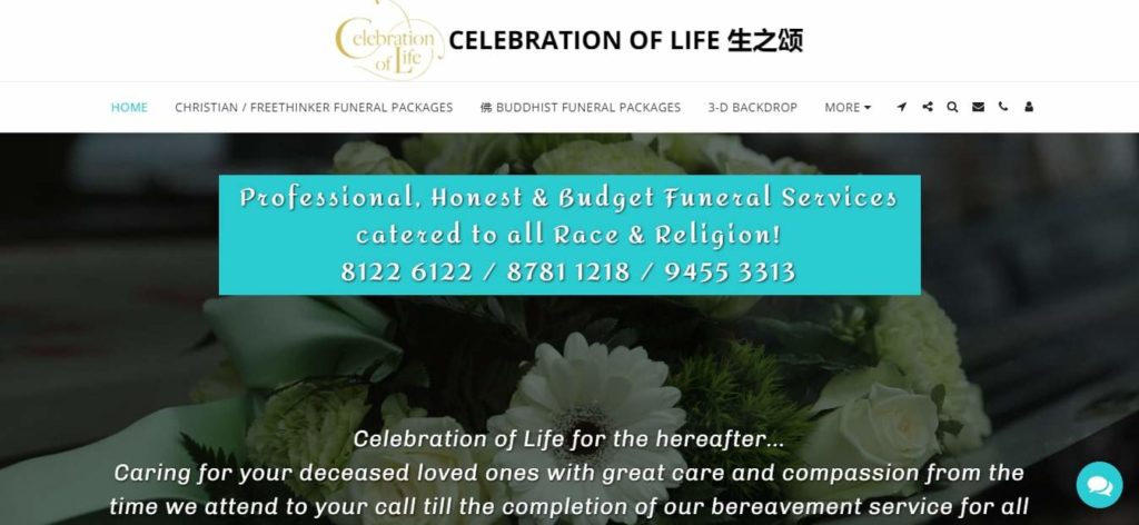 Celebration of Life's Homepage
