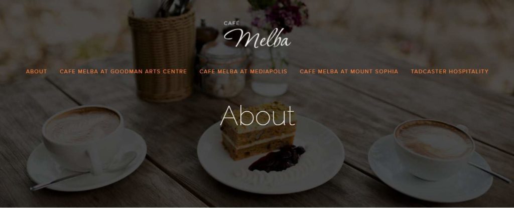 Cafe Melba's Homepage