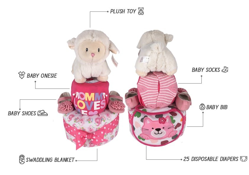 Diaper Cakes' Hampers