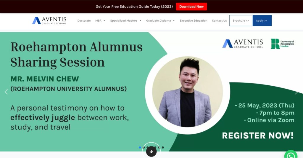 Aventis Graduate School Homepage