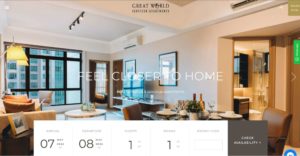 Great World Serviced Apartments Homepage