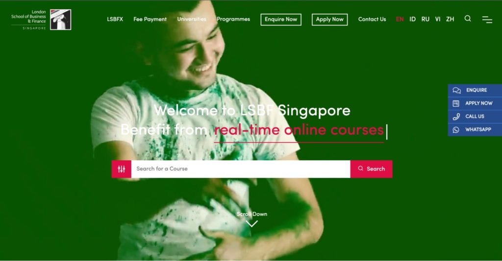 London School of Business and Finance Singapore Homepage