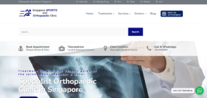 Singapore Sports and Orthopaedic Clinic' Homepage