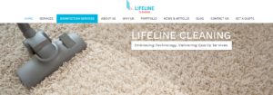 Lifeline Cleaning' Homepage