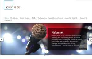 Advent Music' Homepage