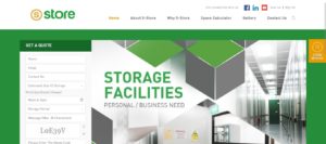 S-STORE Self Storage Homepage