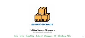 SG Box Storage Homepage