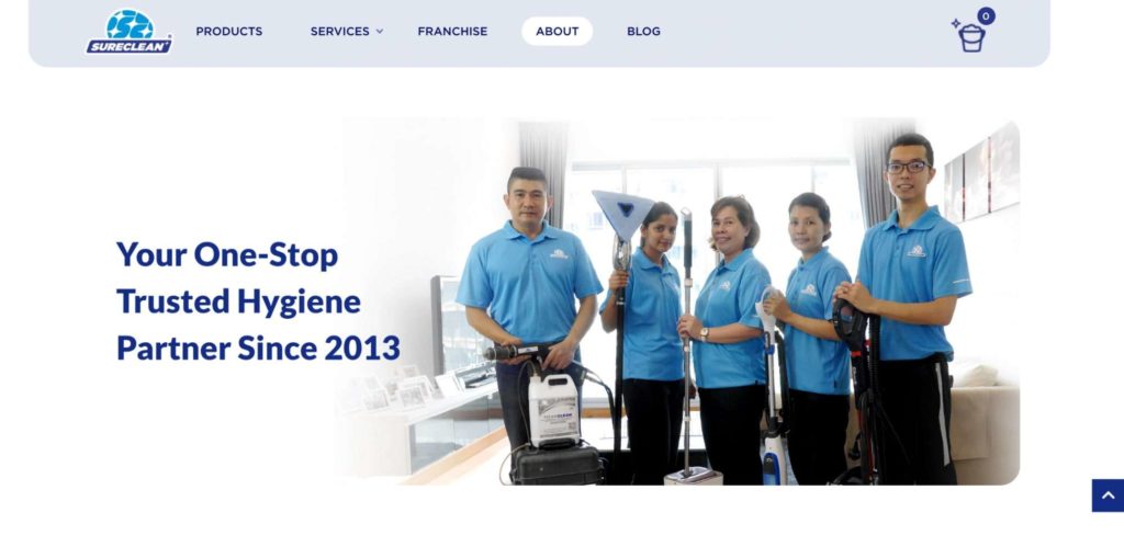 SureClean's Homepage