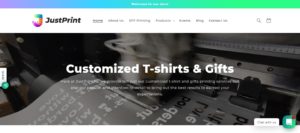 JustPrint Homepage