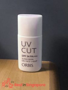 Orbis Sunscreen on Face Light