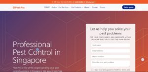 Pest-Pro Management Pte Ltd' Homepage