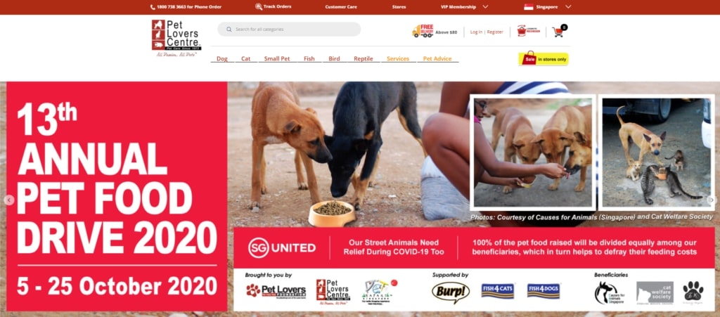 Pet Lovers Centre' Homepage