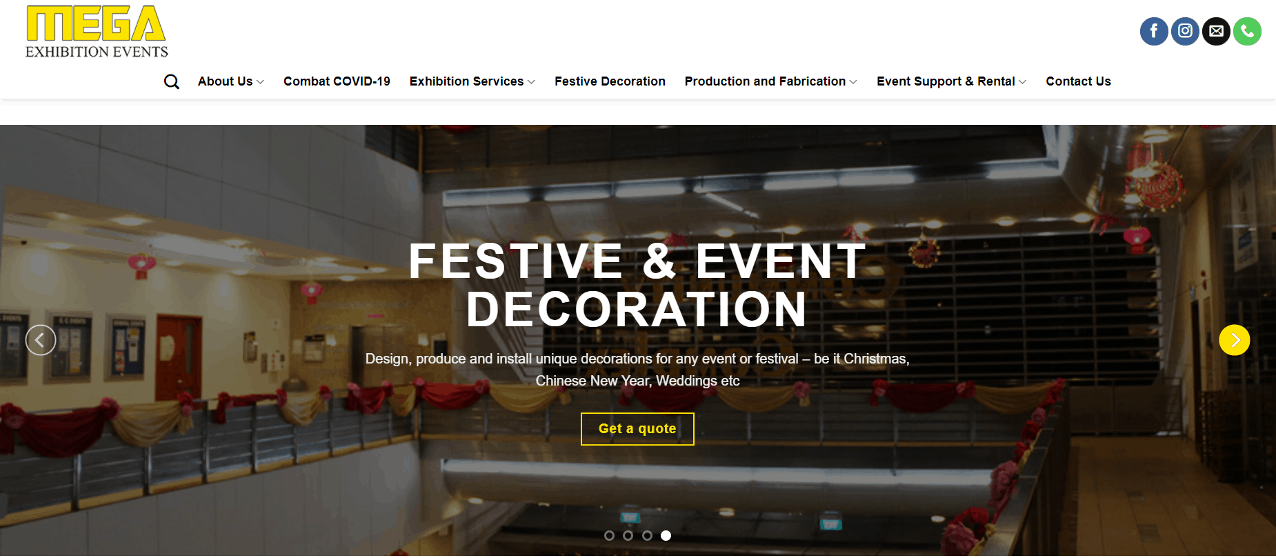 Mega Exhibition Events Homepage