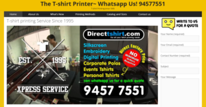 DirectTshirt.com' Homepage