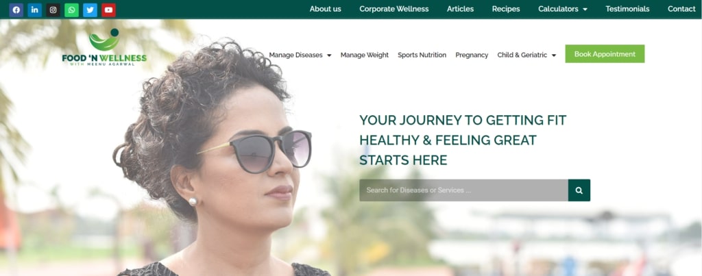 Food n Wellness' Homepage