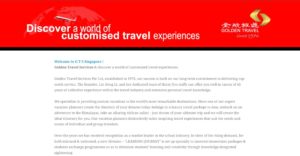 Golden Travel Homepage