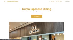 Kumo Japanese Dining Homepage