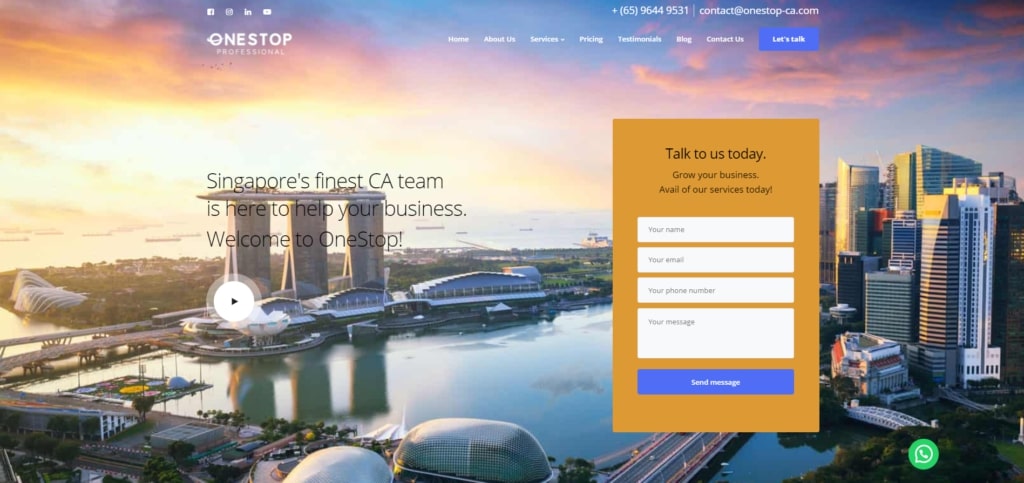 Onestop Professional' Homepage