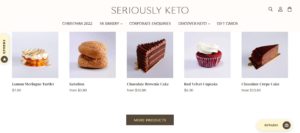 Seriously Keto Homepage