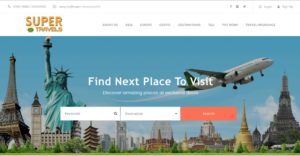 Super Travels Homepage