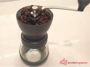 Hario Skerton Ceramic Coffee Mill_best coffee grinder unboxing_best in singapore
