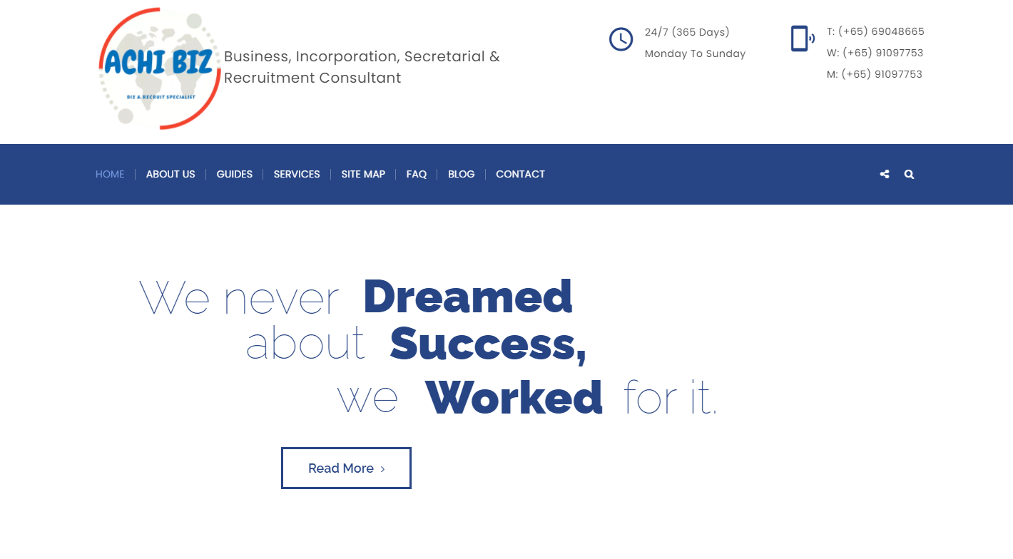 Achi Biz Homepage