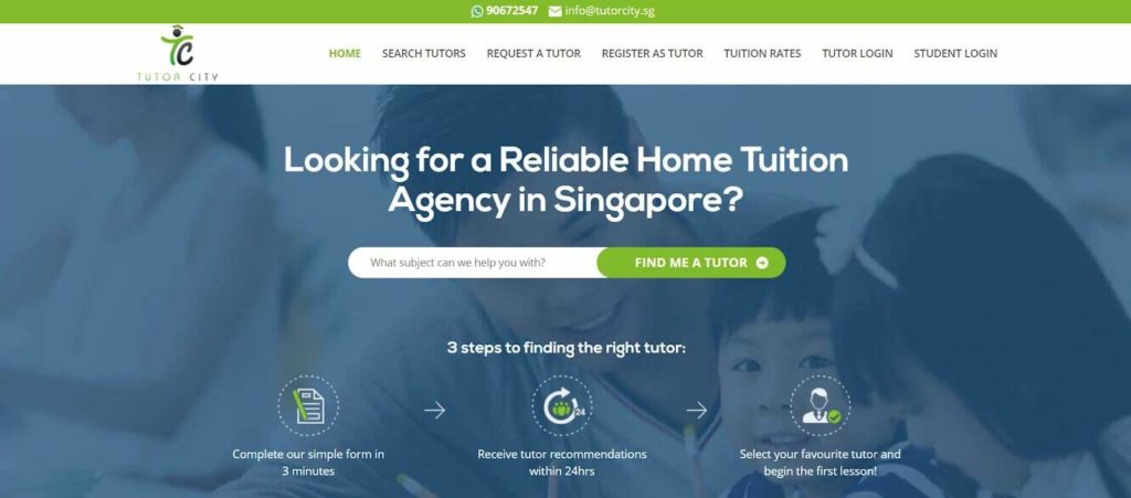 Tutor City's Homepage