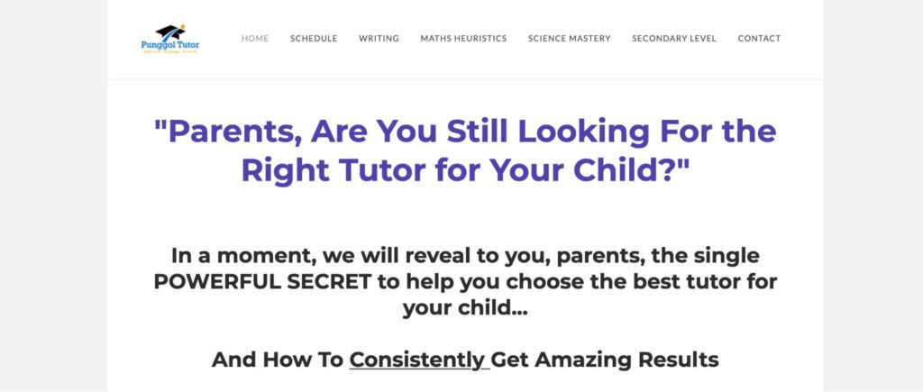 Punggol Tutor's Homepage