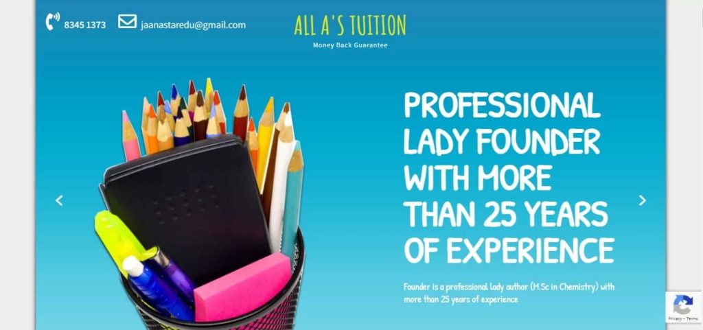 All A’s Tuition's Homepage