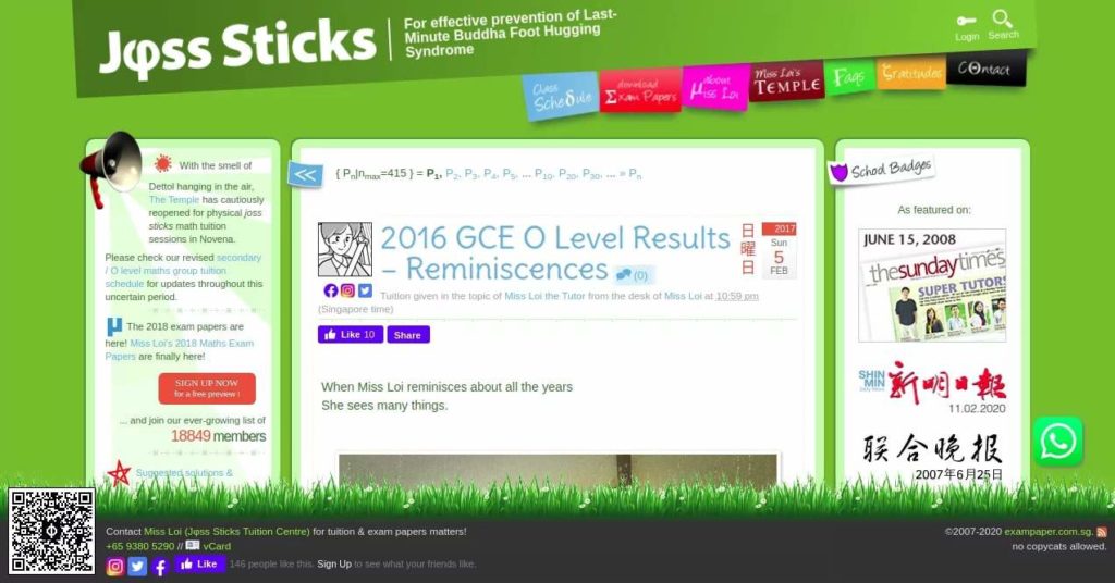 Joss Sticks' Homepage