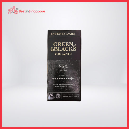Green and Black Organic Dark Chocolate Bar 85% Cacao