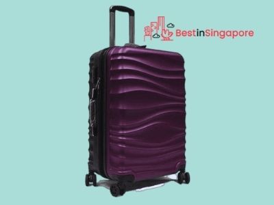 TWO-TONE ABS EXPANDABLE LUGGAGE WITH ANTI-THEFT ZIPPERS SPINNER WHEELS AND NUMBER LOCK_Luggage_bestinsingapore