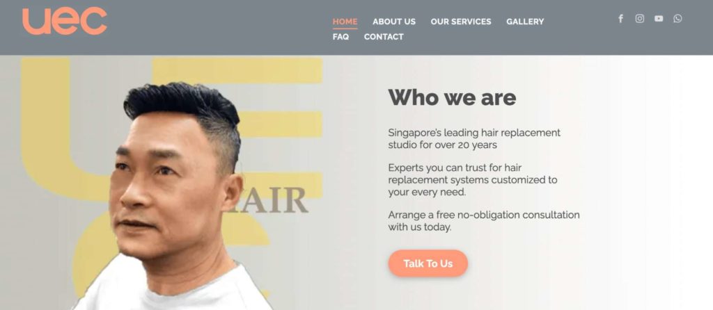 UEC Hair Studio's Homepage