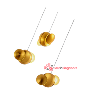 _LUCAS GOLDEN FIREFLY DESIGNER INSPIRED ALUMINIUM ROTATABLE HANGING PENDANT | Best in Singapore