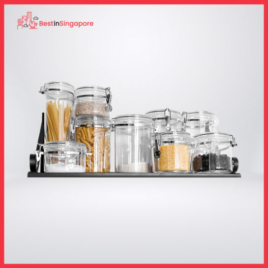 Oggi 4-Piece Acrylic Canister Set with Airtight Lids