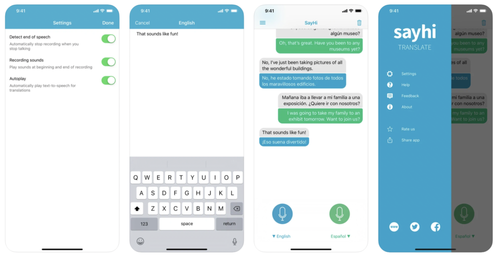 SayHi Translation Application