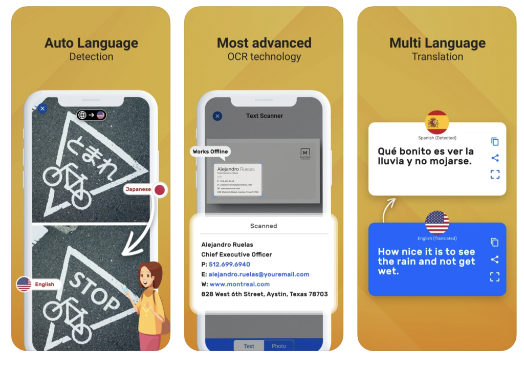 Photo Translator Translation Application