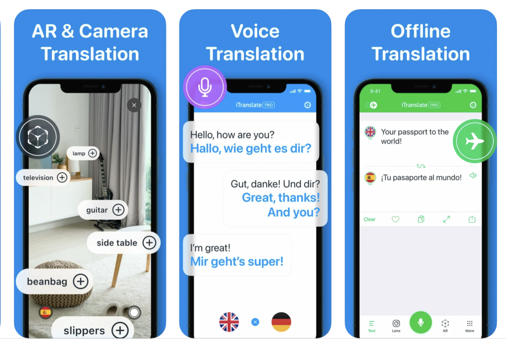 iTranslate Translation Application