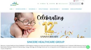 Sincere Healthcare Group Homepage