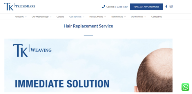 TrichoKare Homepage