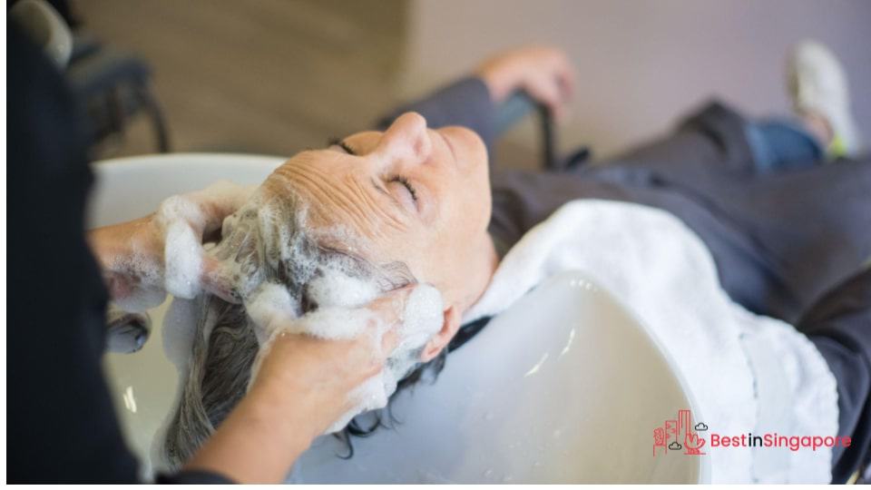 Shampoo at the scalp