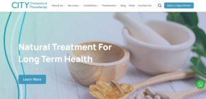 City Osteopathy and Physiotherapy' Homepage