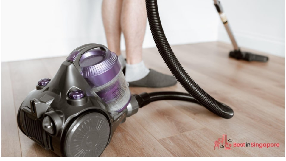 Empty the dust canister or bag before and after vacuuming