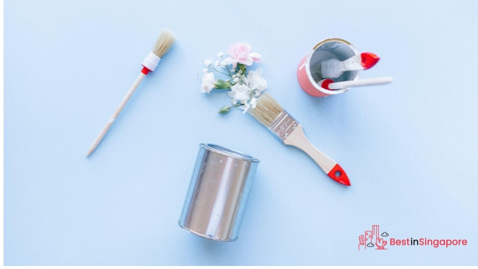 Gather all your painting materials and tools