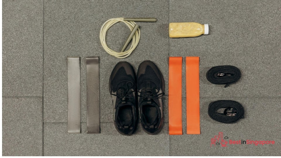 Jump rope and resistance bands