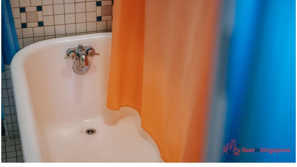 Leaving wet towels and shower curtains unstraightened